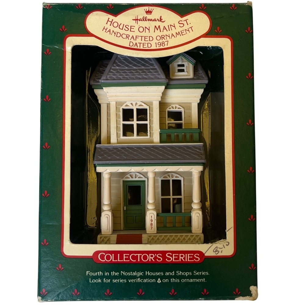 VTG Hallmark House On Main‎ Street 1987 Christmas Ornament Nostalgic Series #4